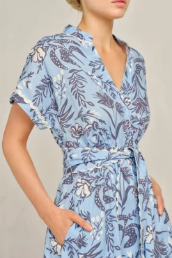 Women Alessandra Candice Wave Dress Paradise - Cornflower