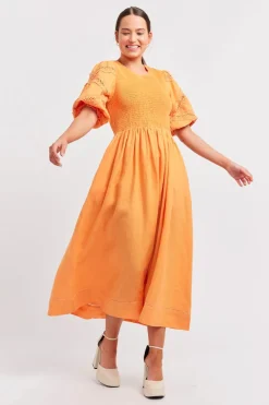 Women Alessandra Claudia Dress - Marigold