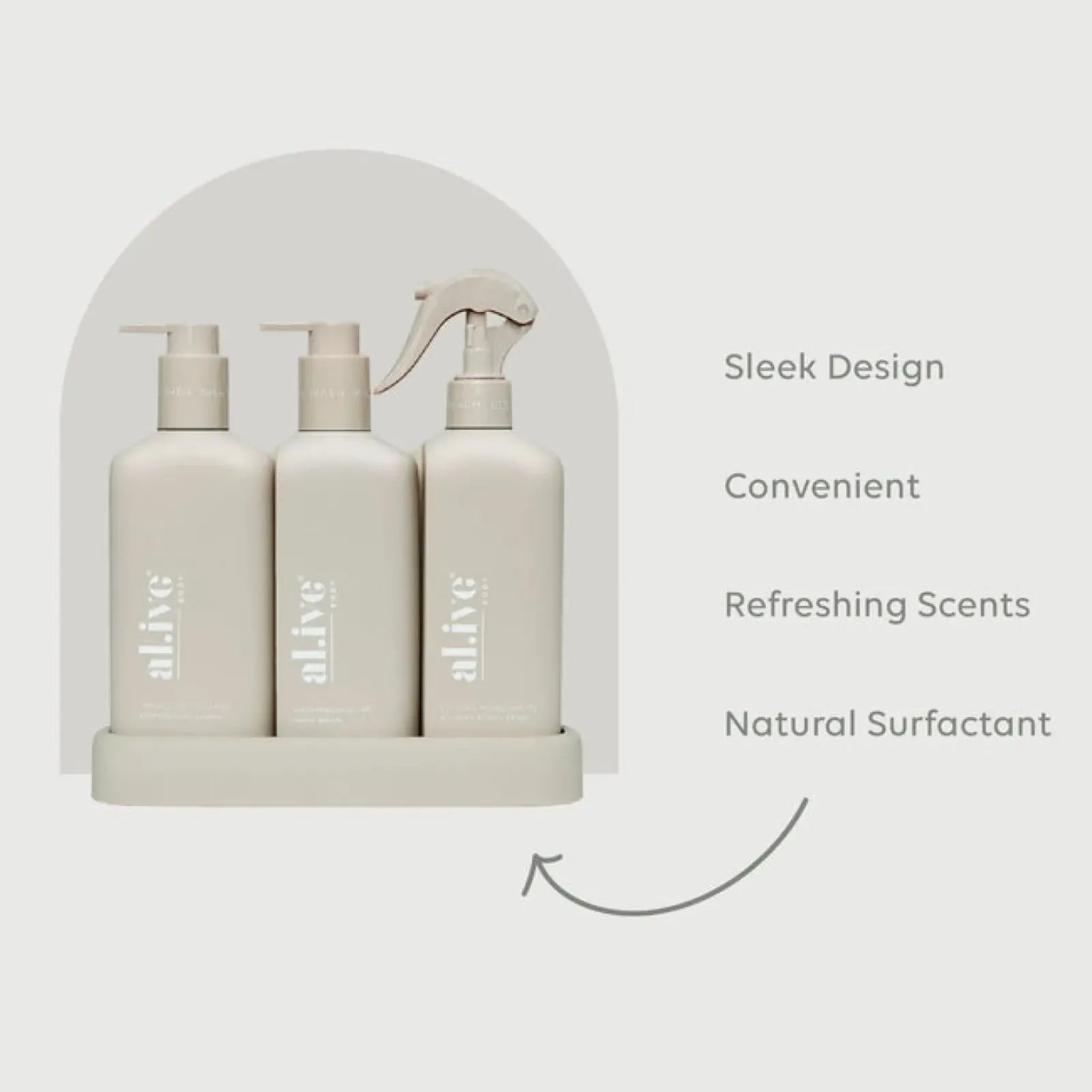 Al.ive Premium Bench Trio - Dish/Wash/Bench