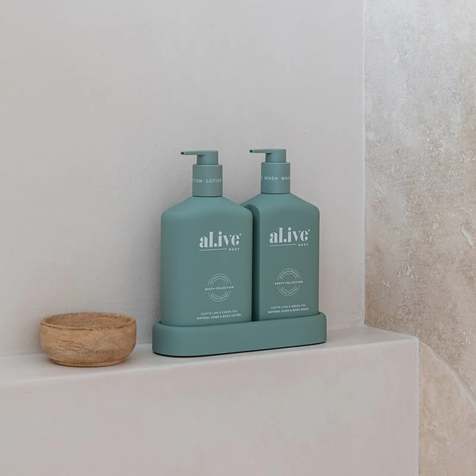 Al.ive Wash & Lotion Duo - Kaffir Lime & Green Tea
