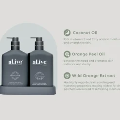 Al.ive Wash & Lotion Duo - Coconut & Wild Orange