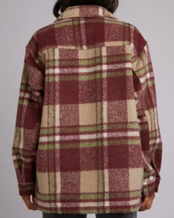 Women All About Eve Hilary Check Shacket