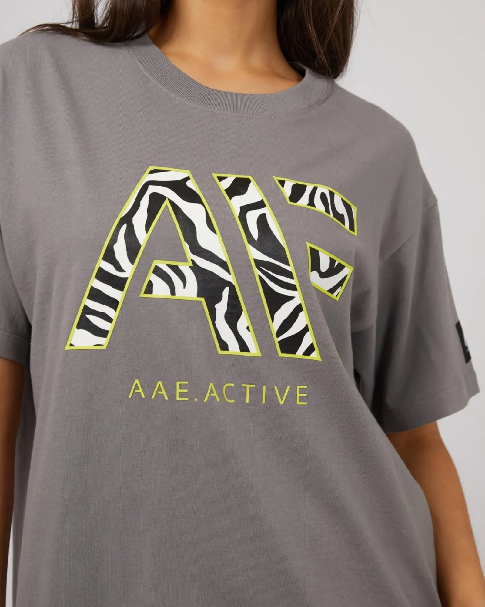 Women All About Eve Parker Active Tee - Charcoal