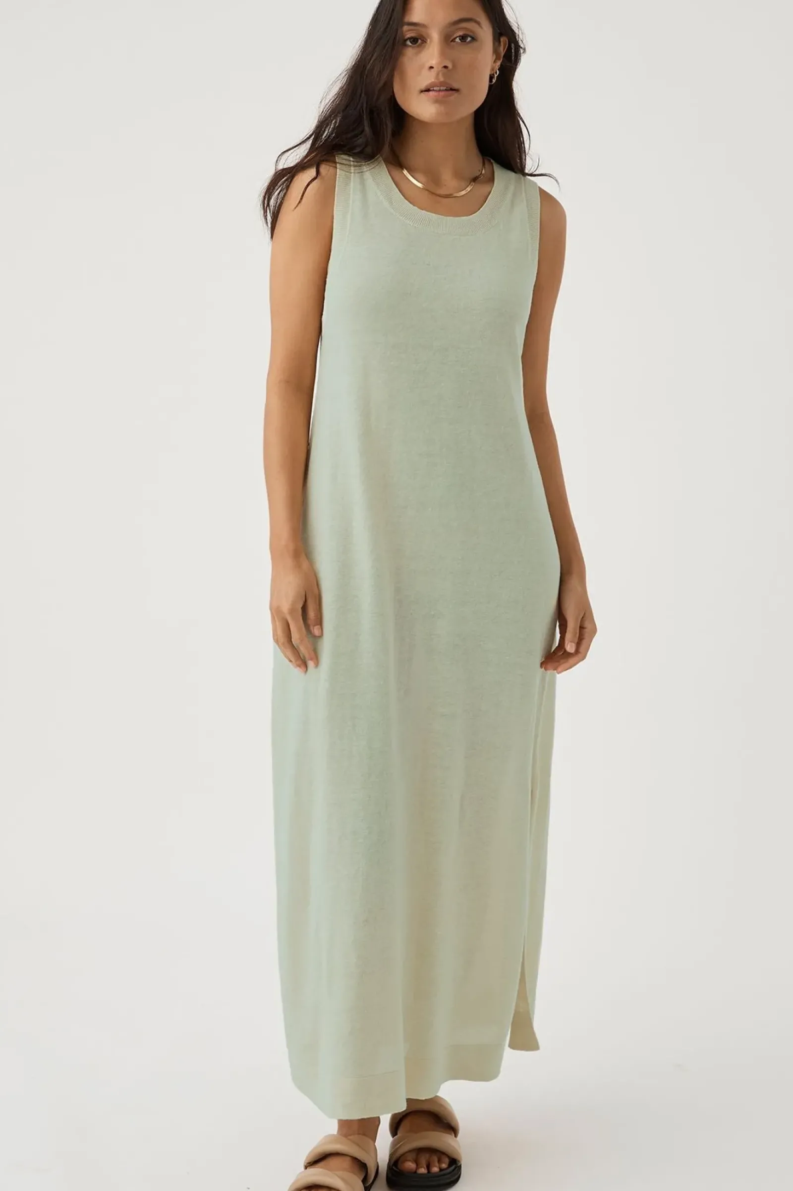 Women ARCAA Brie Long Dress - Aloe