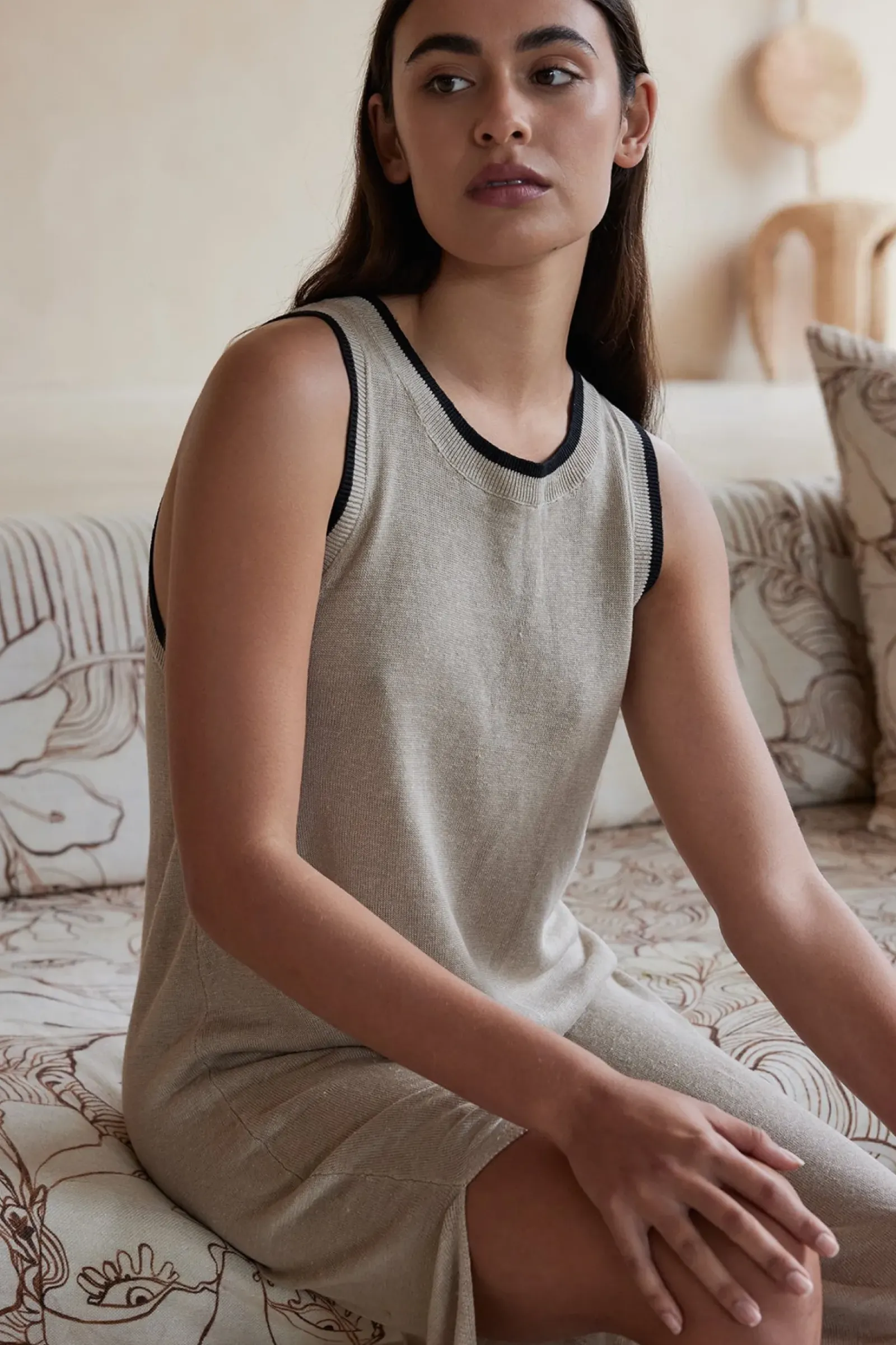 Women ARCAA Brie Long Dress - Taupe