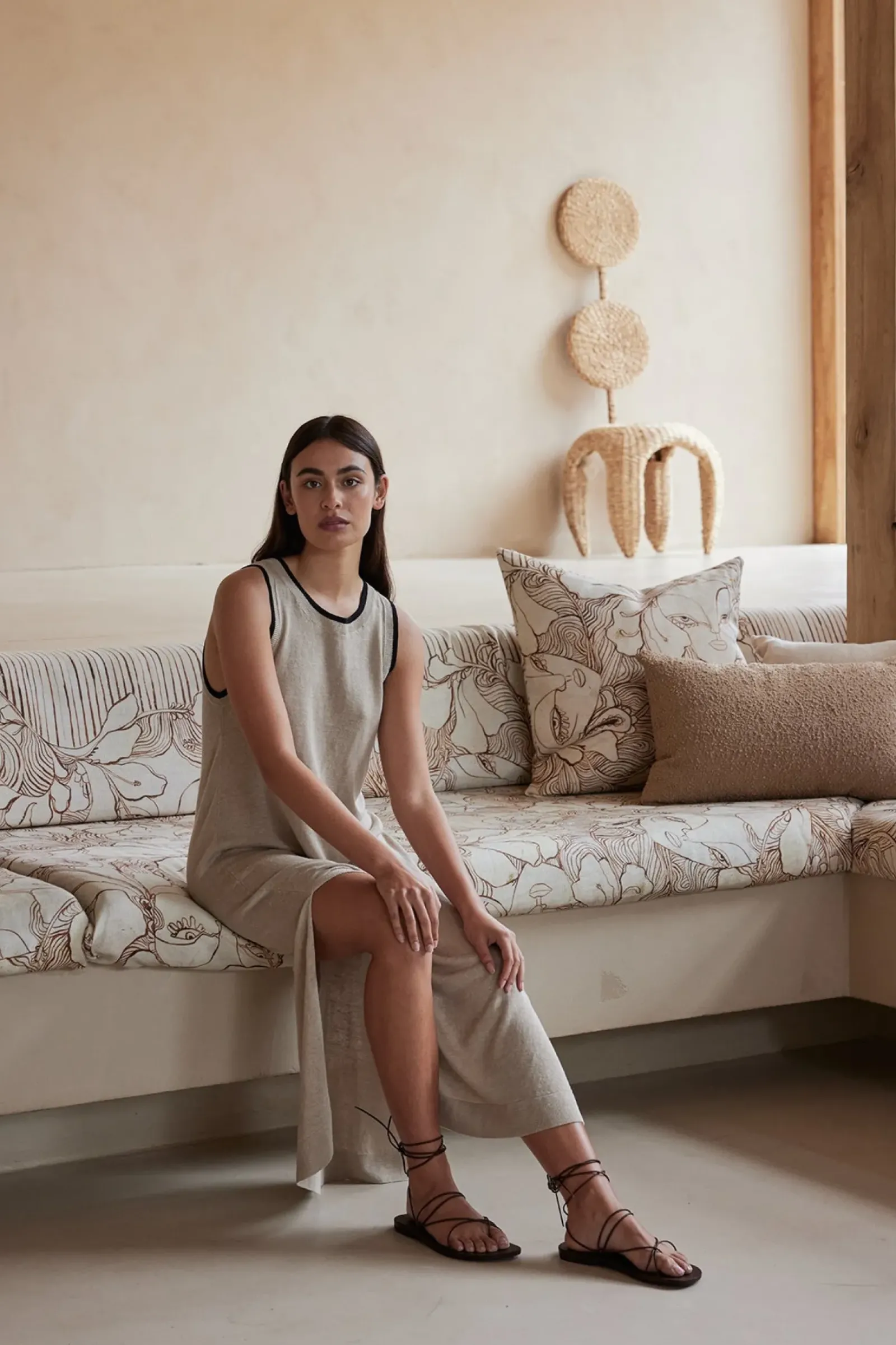 Women ARCAA Brie Long Dress - Taupe