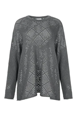 Women ARCAA Ezra Sweater- Dark Grey Marle