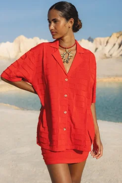 Women ARCAA Lara Shirt - Hibiscus