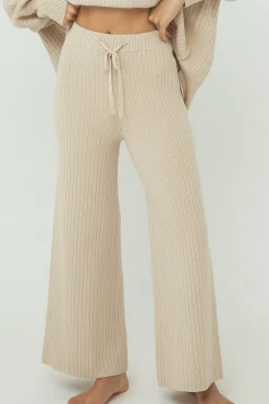 Women ARCAA Vera Knit Pants - Sand