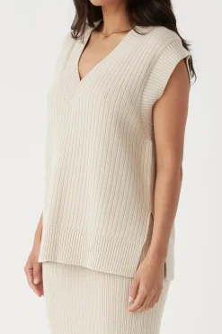 Women ARCAA Vera Knit Vest - Sand