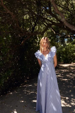 Women Aston Studio Letitia Dress - Neelam Stripe