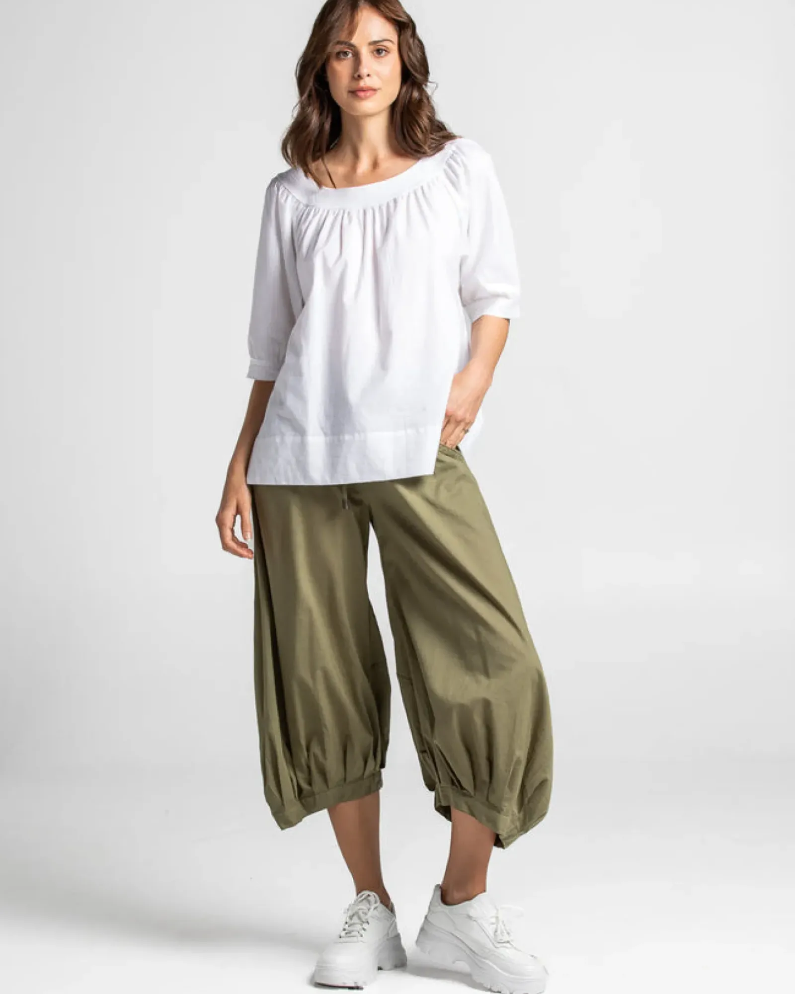 Women Boom Shankar Guru Pant - Olive