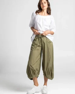 Women Boom Shankar Guru Pant - Olive