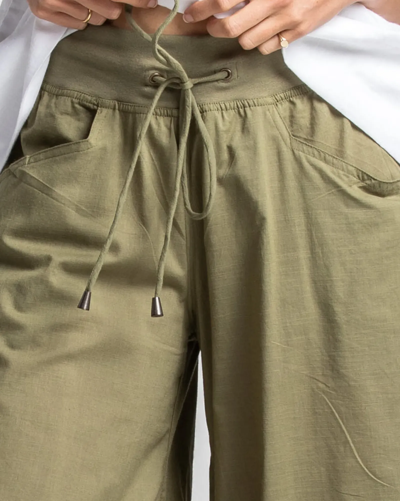 Women Boom Shankar Guru Pant - Olive