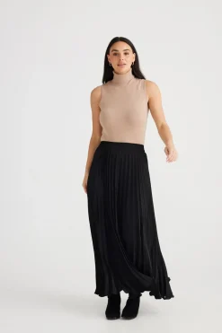 Women Brave & True Brave & True Alias Pleated Skirt - Black