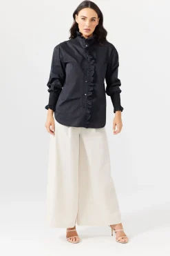 Women Brave & True Brave & True The Countess Shirt - Black