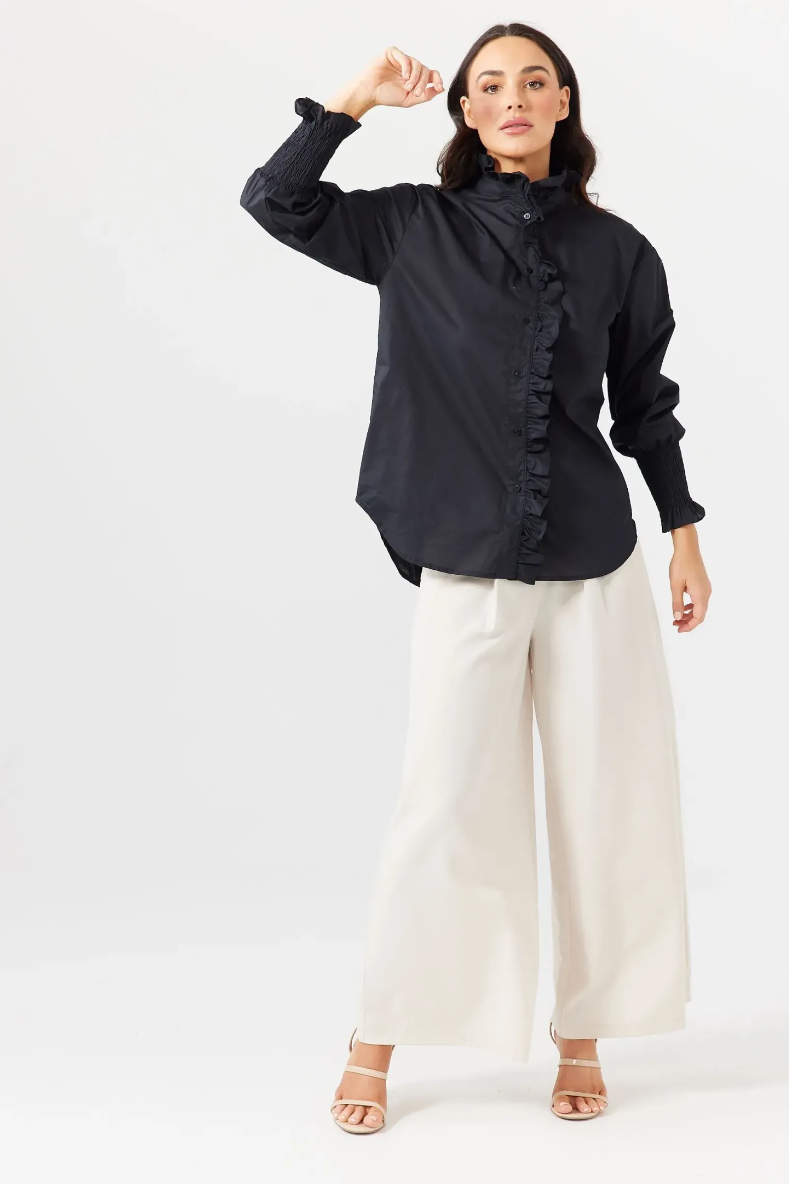 Women Brave & True Brave & True The Countess Shirt - Black