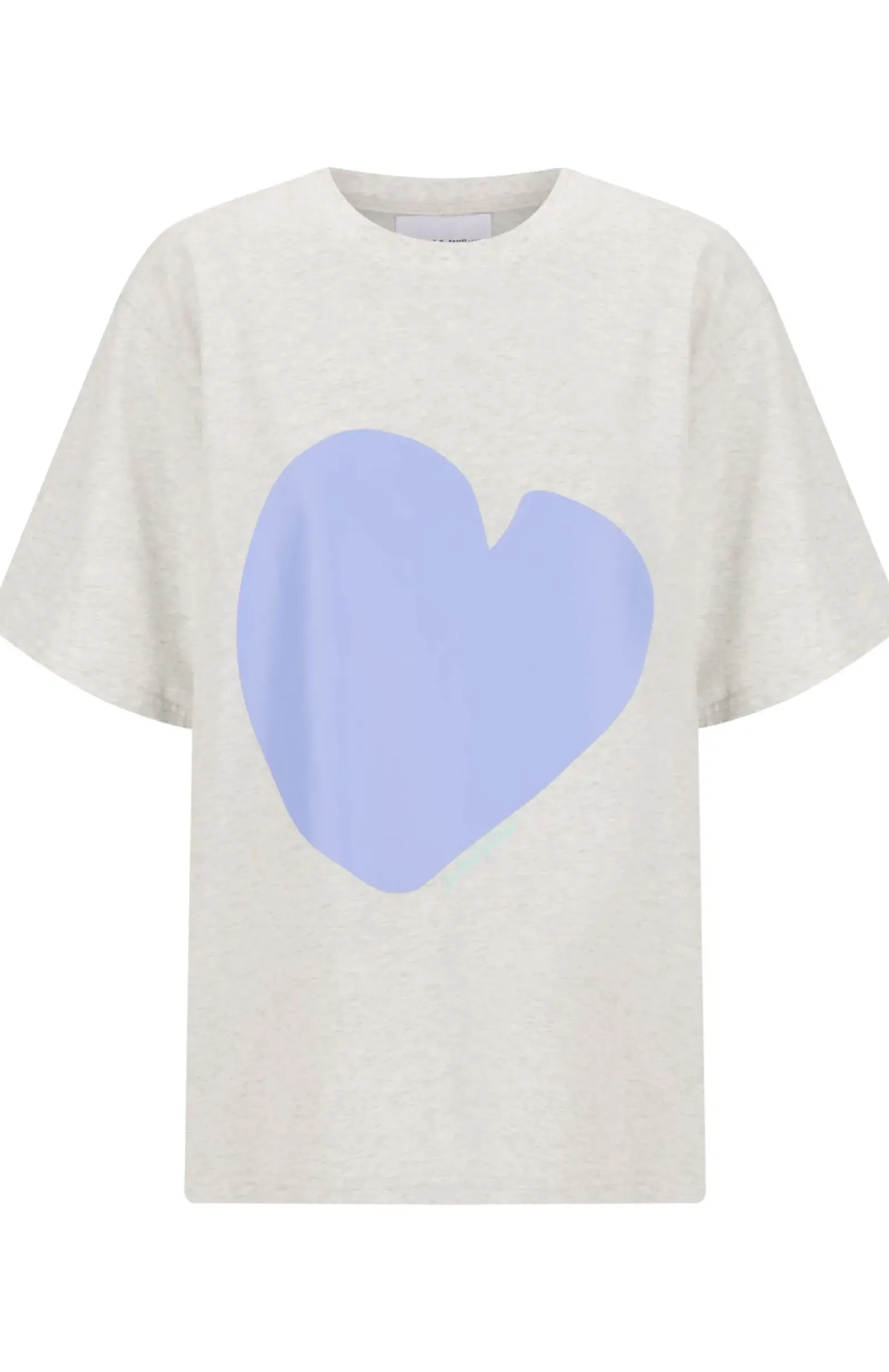 Women Cartel & Willow Cartel & Willow Cornflower Heart Tee - Marle/Cornflower