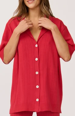 Women Cartel & Willow Cartel & Willow Lara Knit Top - Cherry