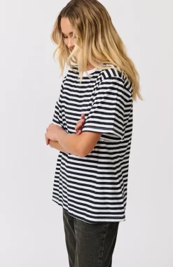 Women Cartel & Willow Cartel & Willow Marlie Tee - Black/White Stripe