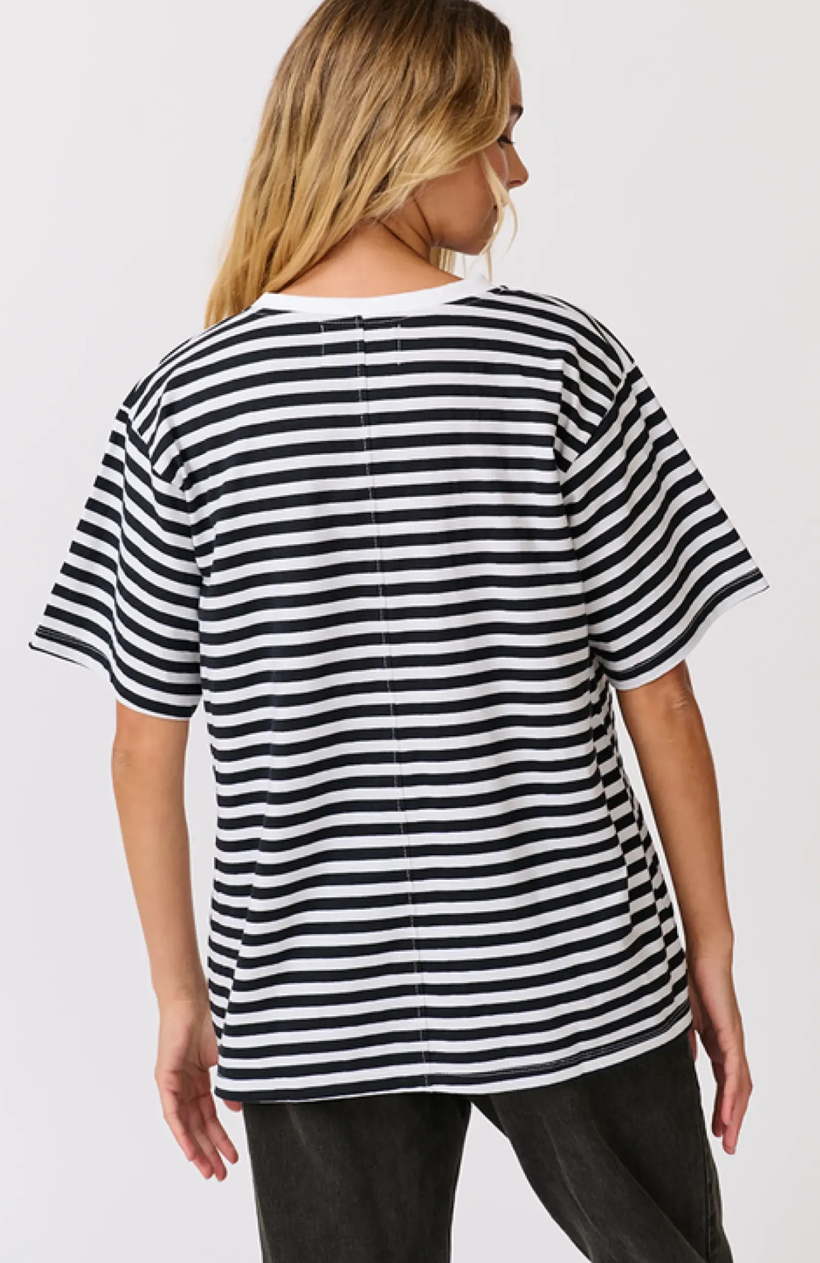 Women Cartel & Willow Cartel & Willow Marlie Tee - Black/White Stripe