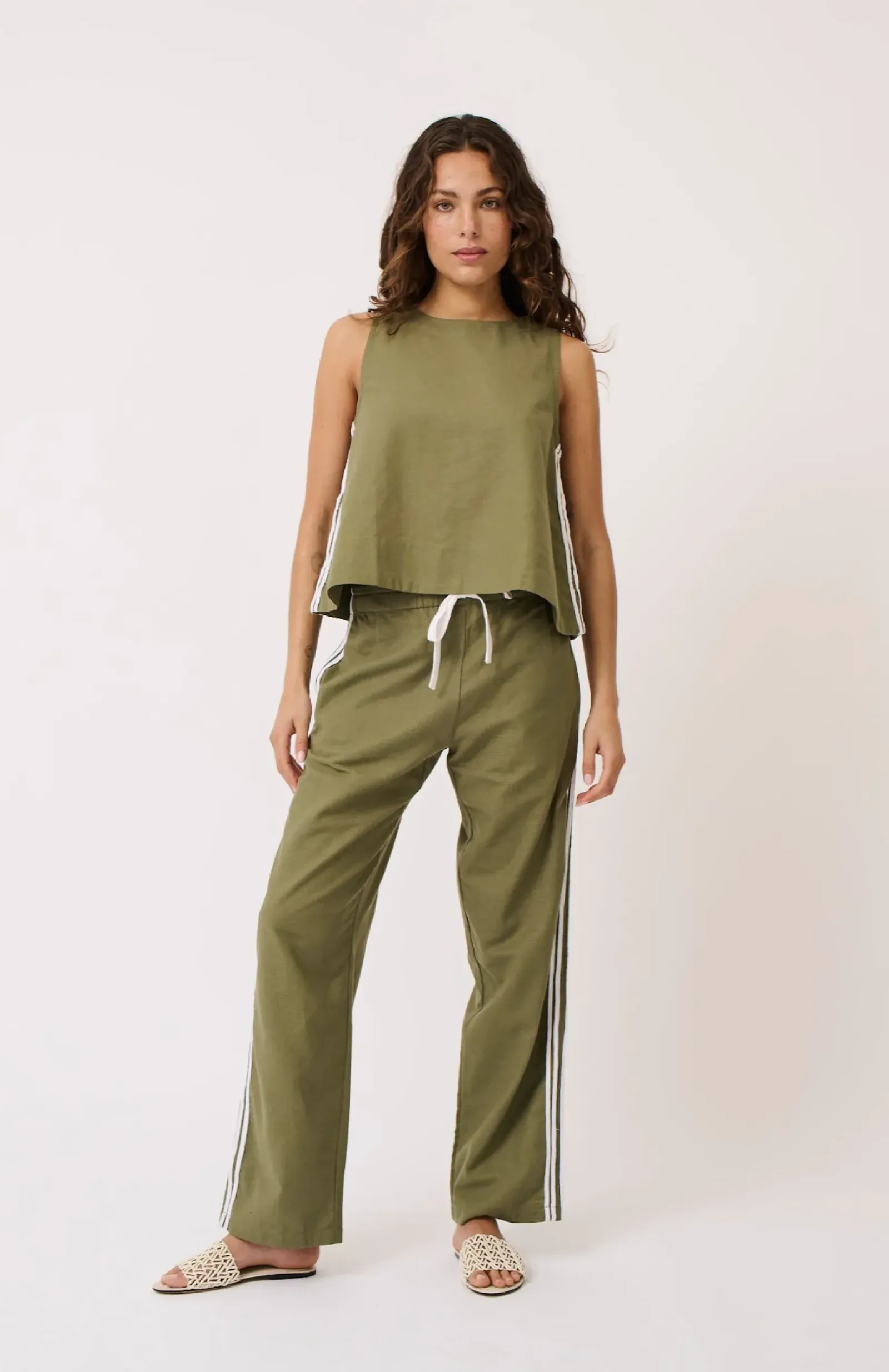 Women Cartel & Willow Cartel & Willow Nora Tank - Palm