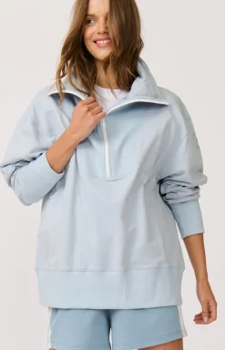 Women Cartel & Willow Cartel & Willow Nova Half Zip Sweater - Sky