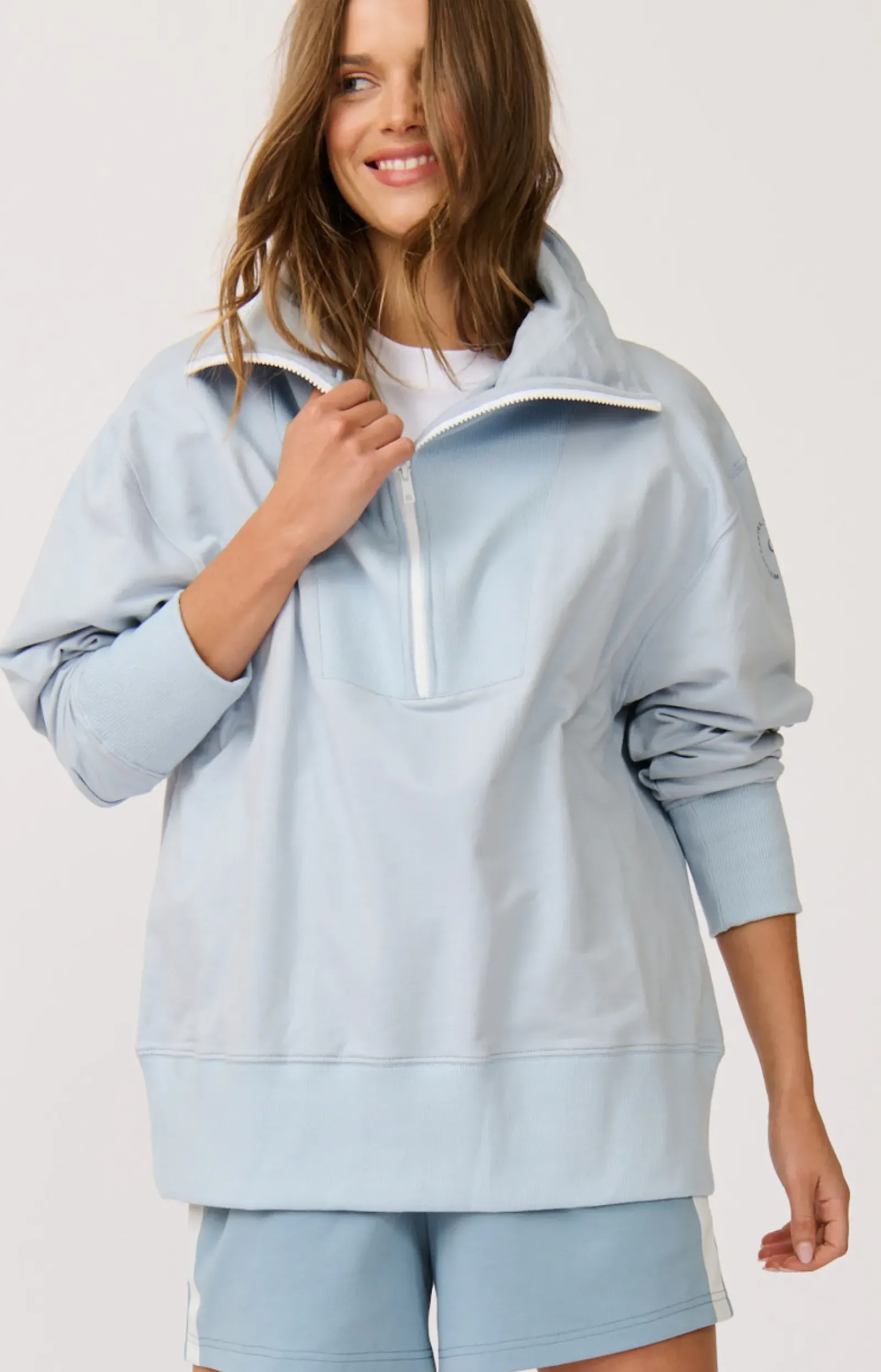Women Cartel & Willow Cartel & Willow Nova Half Zip Sweater - Sky