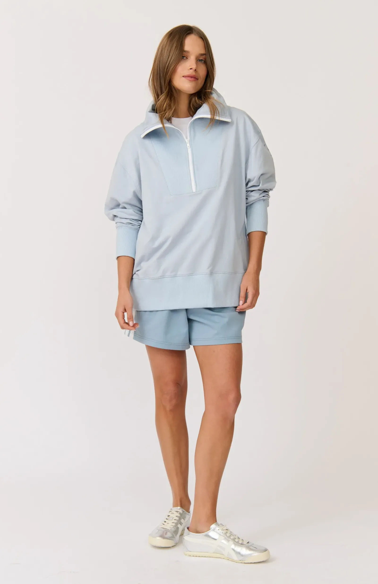 Women Cartel & Willow Cartel & Willow Nova Half Zip Sweater - Sky