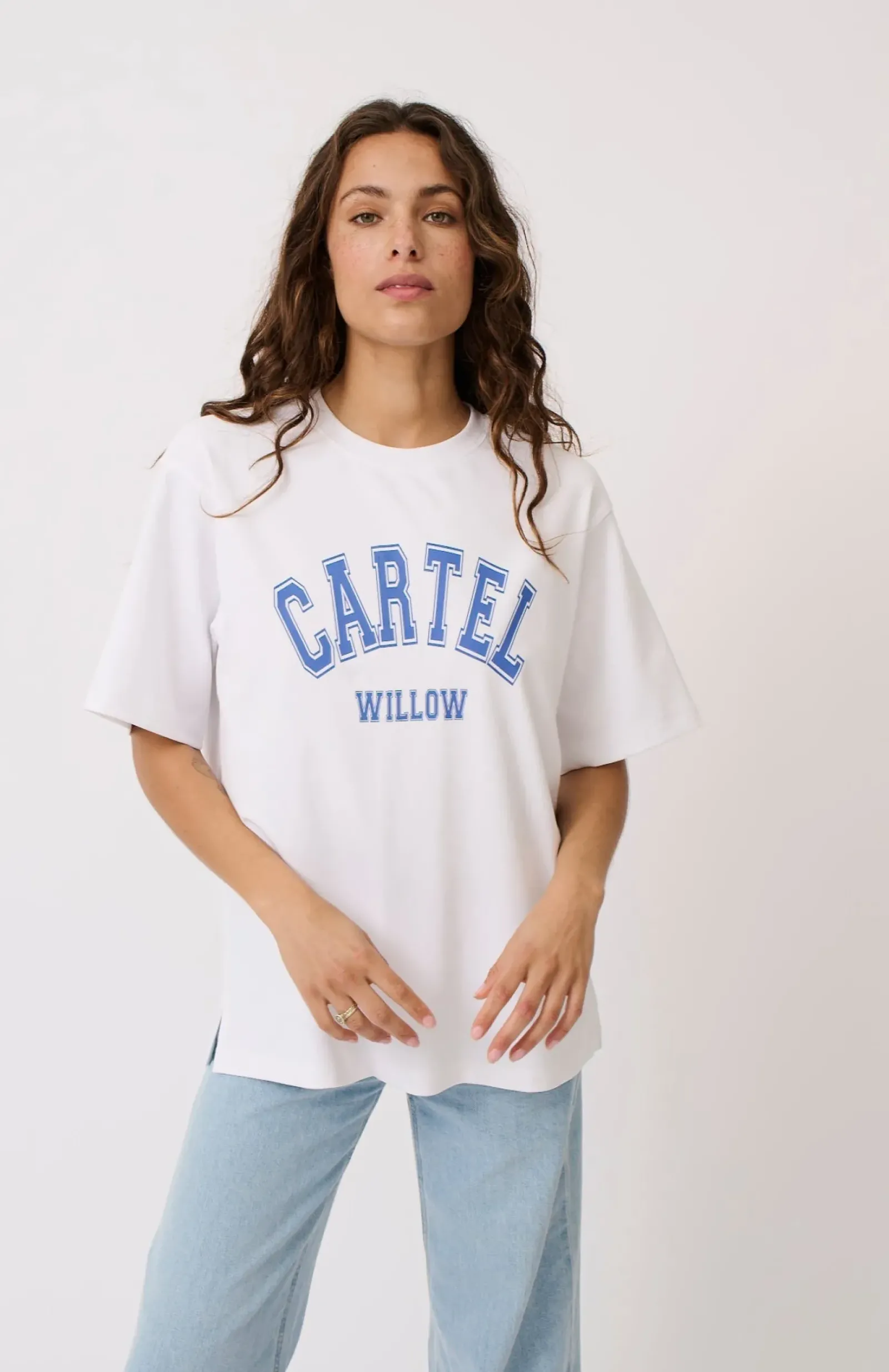 Women Cartel & Willow Cartel & Willow Sadie Tee - White Azure
