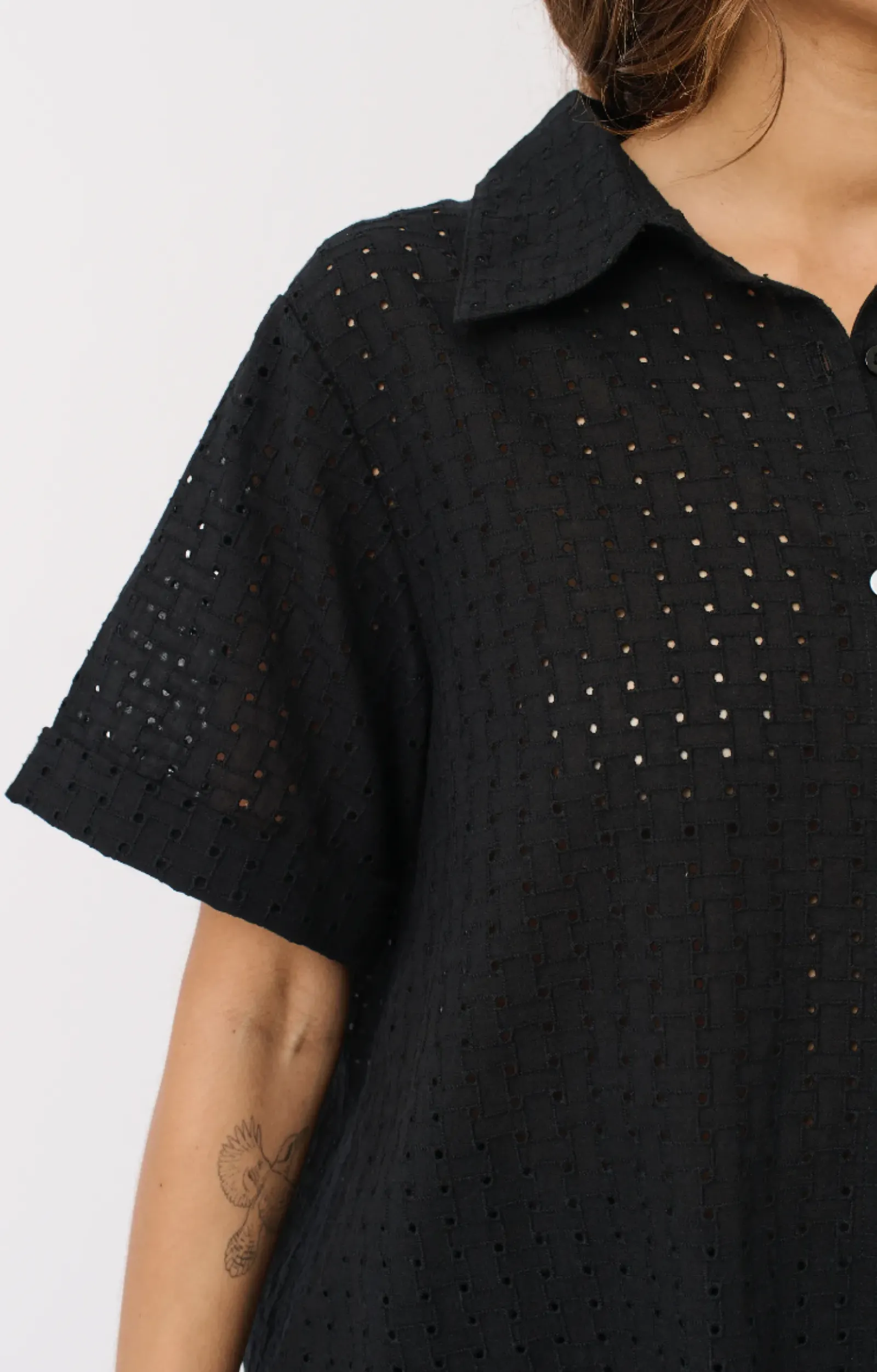 Women Cartel & Willow Cartel & Willow Tully Shirt - Black Broderie