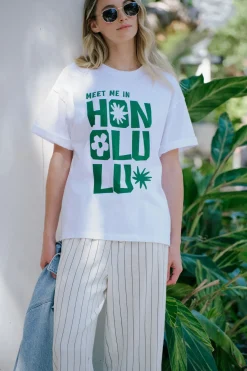 Women Ceres Life Ceres Boyfriend Tee - Honolulu Winter Green