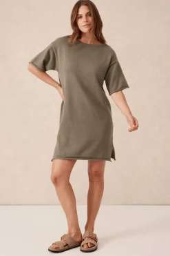 Women Ceres Life Boxy Knit Dress - Moss Green