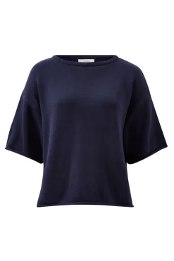 Women Ceres Life Boxy Knit Tee- Navy