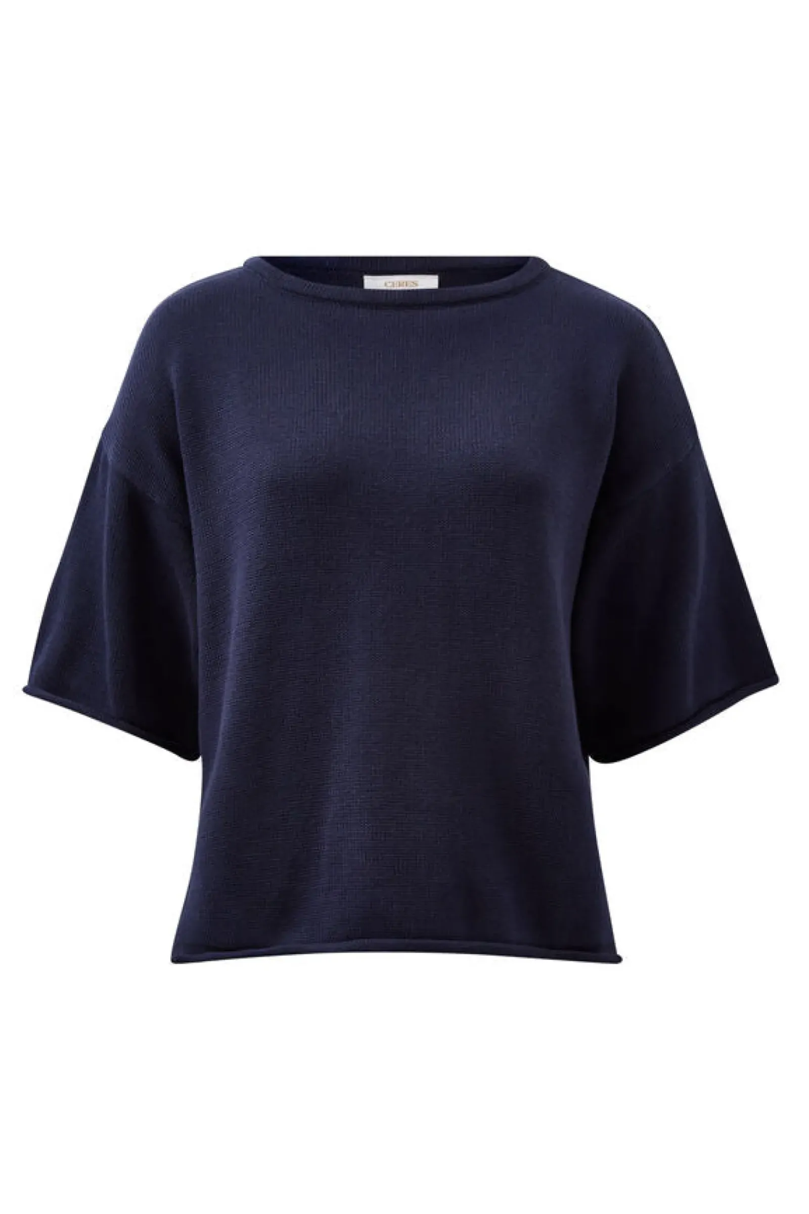 Women Ceres Life Boxy Knit Tee- Navy