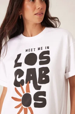 Women Ceres Life Boyfriend Tee - Los Cabos White