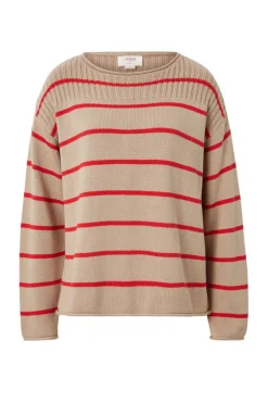 Women Ceres Life Ladder Stitch Knit - String Heritage Red Stripe