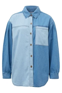 Women Ceres Life Long Sleeve Denim Shirt - Indigo