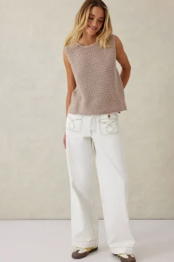 Women Ceres Life Mesh Knit Tank - String