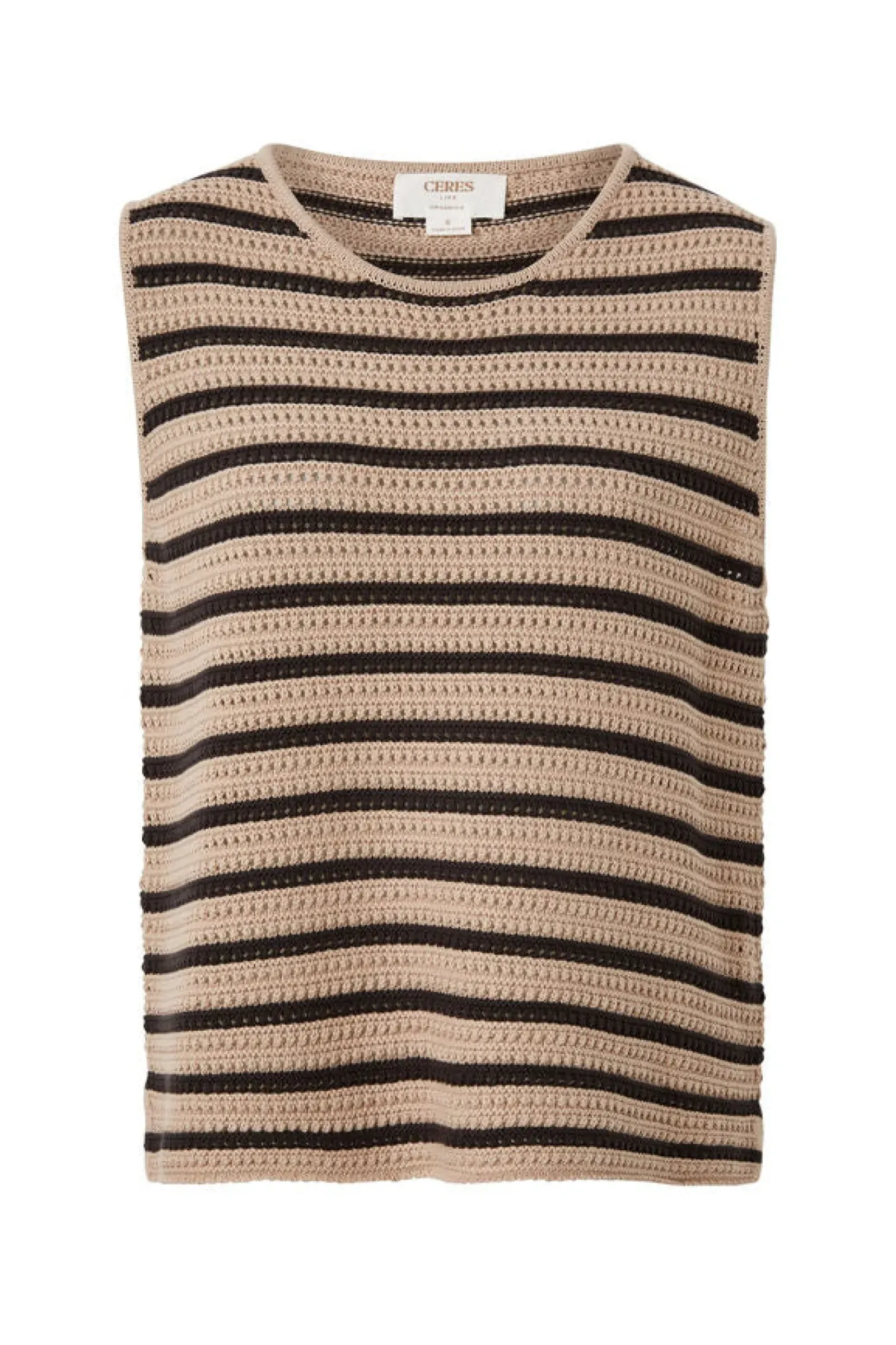 Women Ceres Life Mesh Knit Tank - String/Phantom Stripe