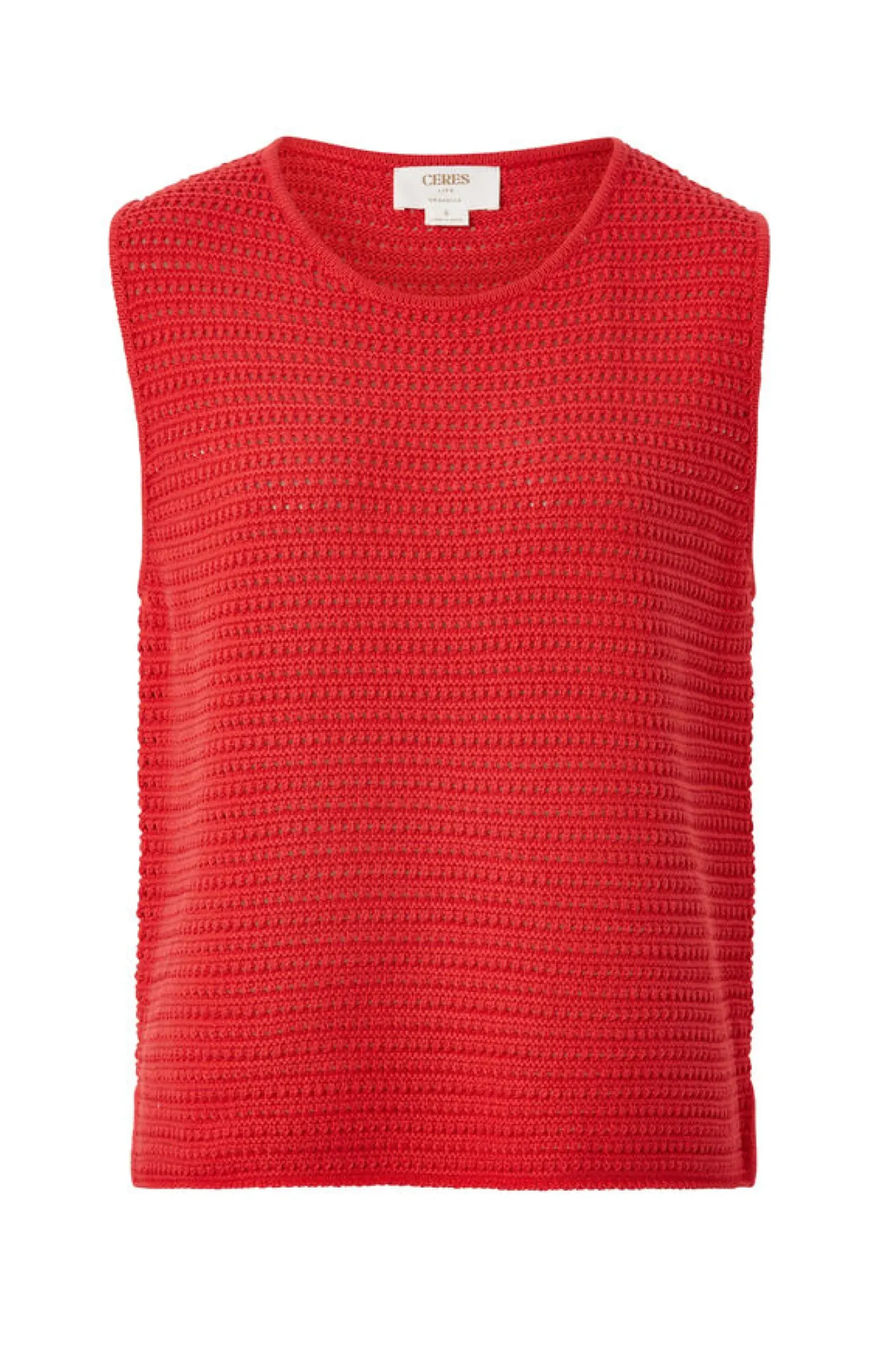 Women Ceres Life Mesh Knit Tank - Heritage Red