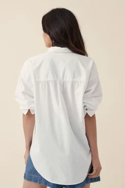 Women Ceres Life Oversized Poplin Shirt - White