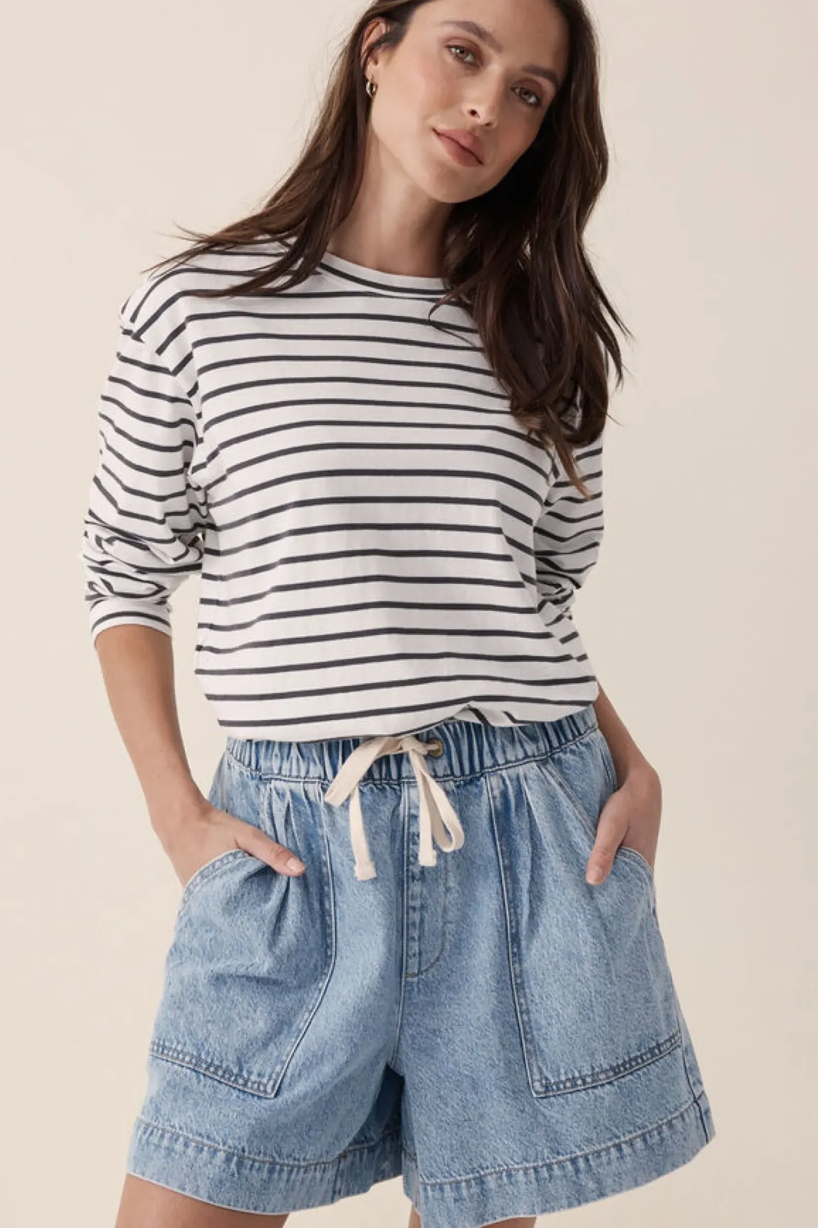 Ceres Life Relaxed Everyday Short - Vintage Blue Denim