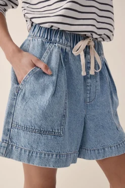 Ceres Life Relaxed Everyday Short - Vintage Blue Denim