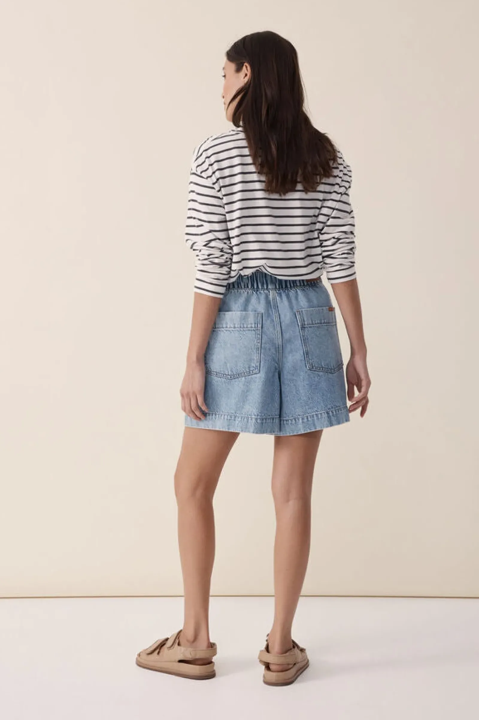 Ceres Life Relaxed Everyday Short - Vintage Blue Denim