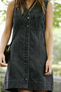 Women Ceres Life Seamed Mini Shift Dress - Vintage Black