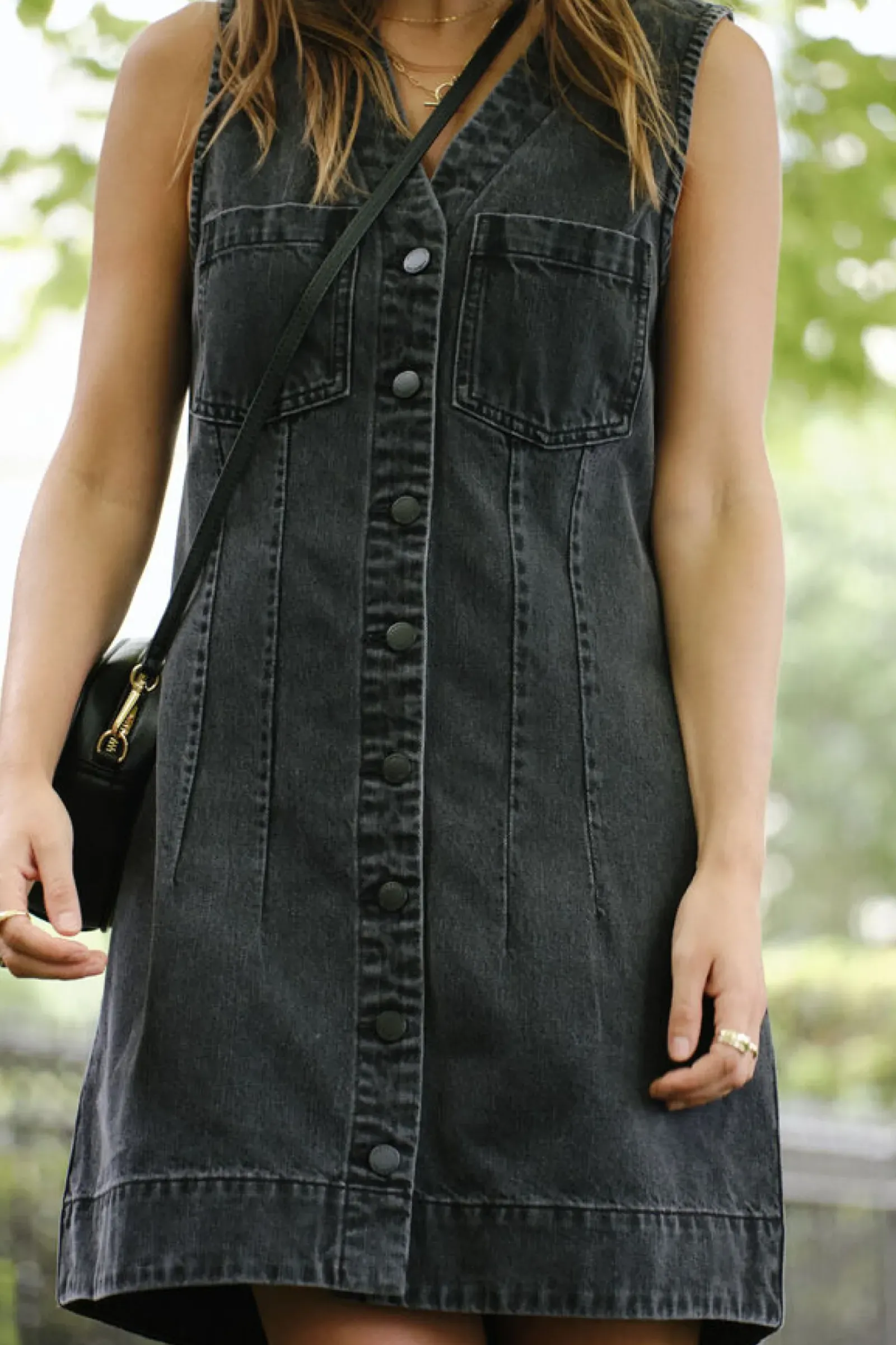 Women Ceres Life Seamed Mini Shift Dress - Vintage Black