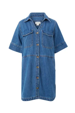 Women Ceres Life Side Pocket Boxy Dress - Fresh Indigo