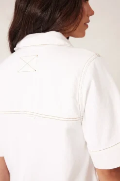 Women Ceres Life Side Pocket Boxy Dress - Fresh Ecru