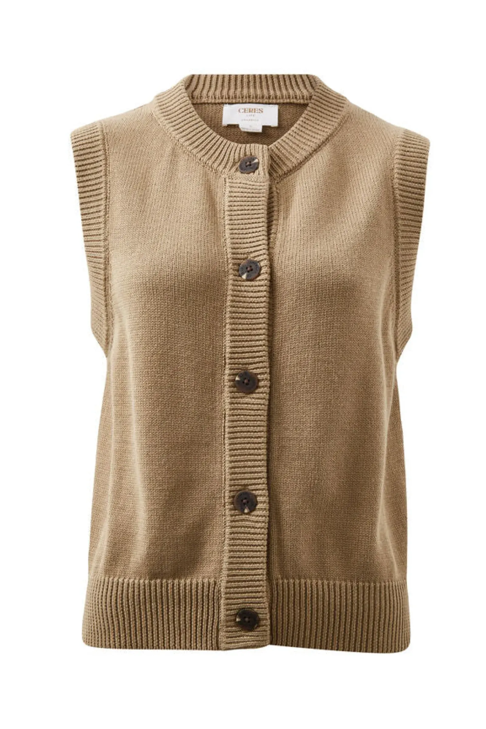 Women Ceres Life Sleeveless Cardi - Summer Taupe